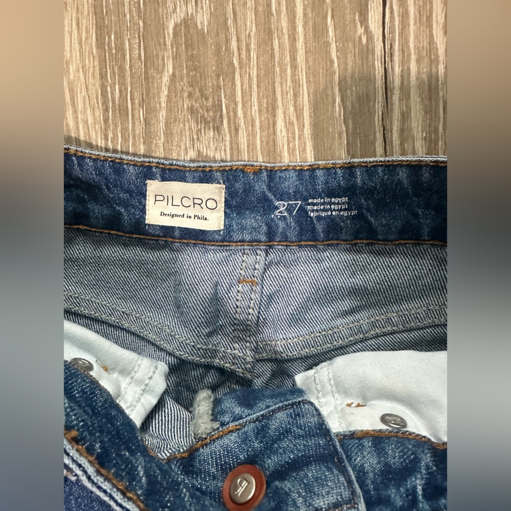 Pilcro Wide-leg Cuffed‎ Jeans Size 27 - Picture 7 of 8